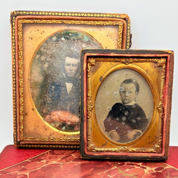 Other - Antique Daguerreotype and Tintype Lot Male and Child